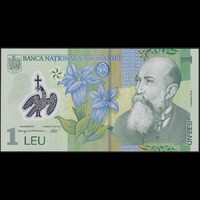 Románia 1 Lei 2019 P-117 Polymer UNC