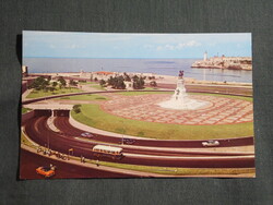 Képeslap,Közép Amerika,Karib tenger,Cuba,Kuba,Havanna,öböl alagút,emlékmű látkép,1970-