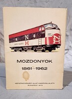 Mozdonyos képeslap sorozat 1861-1962 postatiszta