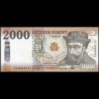 Magyarország 2000 Forint 2020 CH alacsony sorszám UNC