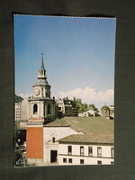 Képeslap,Dél Amerika,Chile,Santiago,Szent Francisco templom látkép,részlet,1980-