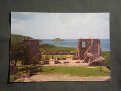 Képeslap,Dél Amerika,Karib tenger,Martinique sziget,Caravelle félsziget,Dubuc vár,1980-