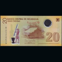 Nicaragua 20 Cordobas 2007 P-202a Polymer UNC