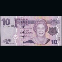 Fidzsi-szigetek / Fiji 10 Dollars 2007 P-111a QE II UNC