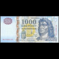Magyarország 1000 Forint 2008 DB alacsony sorszám UNC