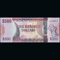 Guyana 500 Dollars 2011-2018 ND P-37a UNC