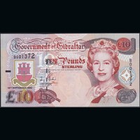 Gibraltár 10 Pounds 2002 P-30 QE II UNC