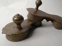 ANTIQUE TRADITIONAL HINDU RITUAL BRONZE PADUKA