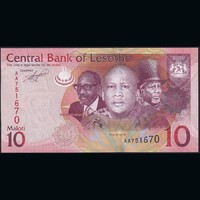 Lesotho 10 Maloti 2010 P-21a UNC