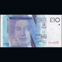 Gibraltár 10 Pounds 2010 P-36 QE II UNC
