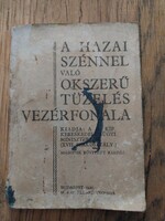 A hazai szénnel való okosszerű tüzelés vezérfonala, kiskönyv papír kötésben 1930