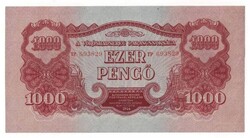 1944 1000 pengő Vörös Hadsereg aUNC.