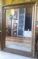 ANTIK ÖKÖRSZEMES BIEDERMEIER FALITÜKÖR, eredeti tükörrel 98X72 cm !!!!!!!!