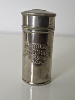 Régi amerikai borotvaszappan tartó fém tégely Colgate & Co. Shaving stick New York USA