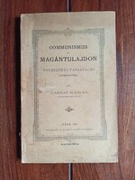 Károly Baksay: Communism and Private Property from a Christian-Social Perspective.