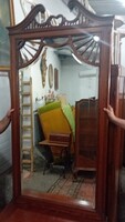 Nagyméretű, szecessziós kastélytükör, 255 cm magas!