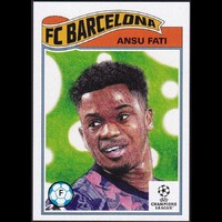 Topps UCL Living Set #404 Ansu Fati (RC) Rookie Card - FC Barcelona