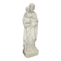 Szent József a kis Jézussal márvany szobor, szakrális márványszobor,szent szobor, vallásos téma