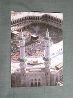 Képeslap,Közel-Kelet,Szaúd-Arábia,Mecca,Mekka,Kába kő látkép,részlet, 1990-