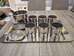 Zepter Whiskys Készlet.Örök életű Rozsdamentes 18/10-es acélból készült.Aranyozott Ezüstözött.