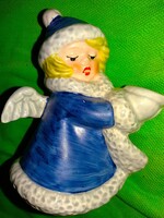 1975.HUMMEL GOEBEL Art Deco porcelán figura angyalka gyertyatartó 10 cm a képek szerint 1.