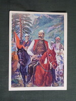 Képeslap,Európa,Albánia,művészet,Isa Boletini,Albán katonatiszt és politikus, 1981-