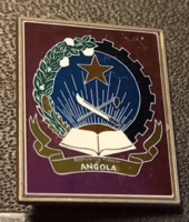 Angola nemzeti kitűző (ritka)