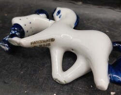 Vintage Russian Porcelain Horse with Boy USSR, 6 cm magas.3964b