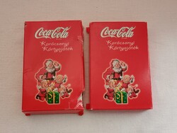 Kártya Coca-Cola karácsonyi kártyajáték 2 pakli egyben reklám tárgy