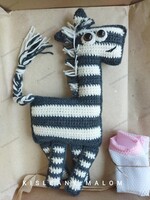 Horgolt zebra