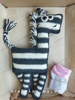Horgolt zebra