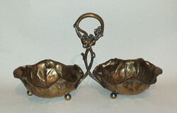 WMFM szecessziós dupla kínáló – ritka, 1900 körüli darab