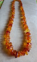 47.4gm Vintage 61cm Retro Baltik Borostyán Nyaklánc