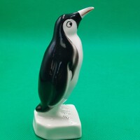 Retro Aquincum porcelán pingvin figura