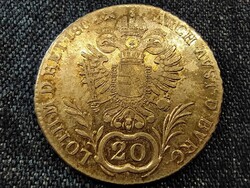 Ausztria II. Ferenc .583 ezüst 20 Krajcár 1804 E