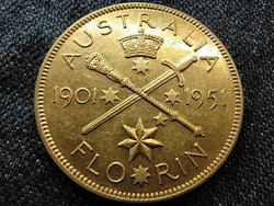 Ausztrália VI. György (1936-1952) .500 Ezüst 1 Florin 1951