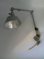 Vintage, Midgard DDRP bilincses, csuklós lámpa acélhatású kivitelben ( Tervező: Curt Fischer )