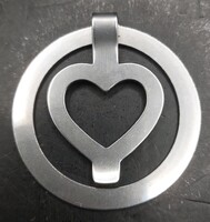 Georg Jensen Stainless Steel Money Clip, 5 cm átmérőjű. 3983b