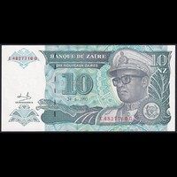 Zaire 10 Zaires 1993 P-55 UNC