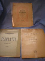 U1  ANTIK KOTTÁK EGYBEN ELADÓAK 25 SONATEN RÓZSAVÖLGYI ++SCARLATTI  SONATEN+ MOZART D-MOLL ZONGORÁRA