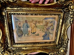 Géza Hódi Life Scene Painting On Sale!