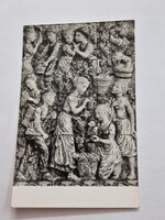 BUDAPEST Iparművészeti múzeum Kovács Margit:Szüret, kerámia dombormű, fekete-fehér postatiszta