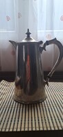 Geitner és Rausch Budapest 1707 antik fehér fém kávés kanna