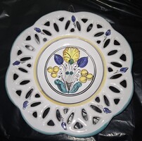Habán pierced-edged ceramic wall plate