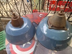 Retro ipari lámpa csarnok lámpa antik lámpa zománc szarvasi lámpa