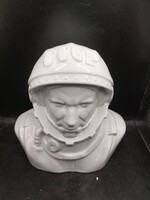 Gagarin nagy porcelán mellszobor / figura, Szovjetunió, Űr, Vosztok–4003b