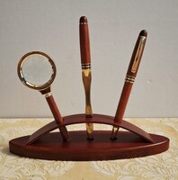 Négy részes rózsafa híd toll szett  / arany /