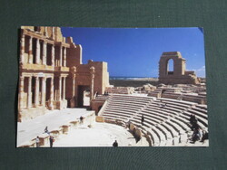 Postcard, North Africa, Libya, Ṣabrāta, Sabratha, Ancient Theater View, Detail, 1990-