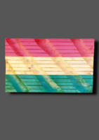 Large Wooden Hungarian Flag