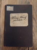 Géplakatos munkakönyv, régi kisköny 1884-1932 közti időszak, papírrégiség